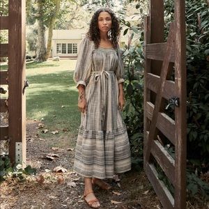 Christy Dawn Bianca Dress, Washed Noir Stripe, XS